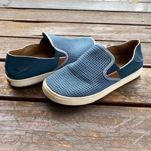Olukai pehuea slip on shoes perforated